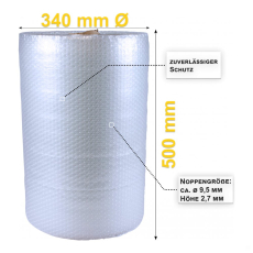 Luftpolsterfolie 60my 50cm x 50m transparent