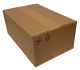 Faltkarton 355x220x140mm 1-wellig braun
