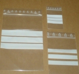 250x350mm 90my Druckverschlussbeutel mit Beschriftungsfeld