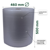 Luftpolsterfolie 60my 50cm x 100m transparent